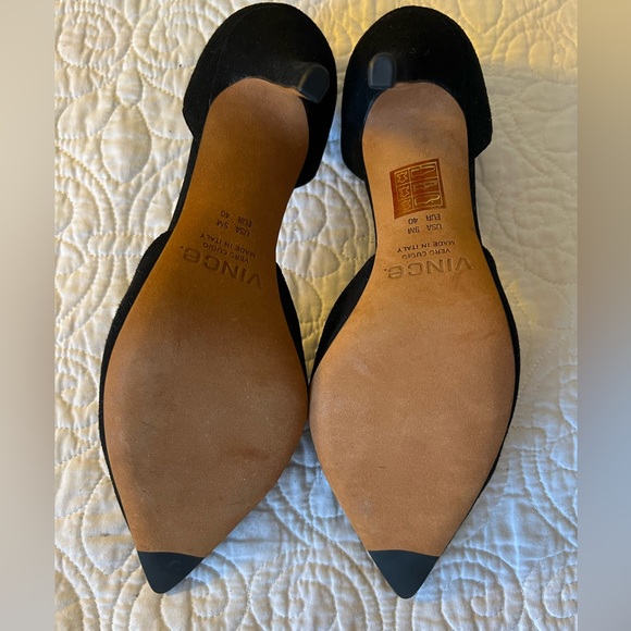 Vince Celeste Black Suede D’orsay Heels - Picture 4 of 8